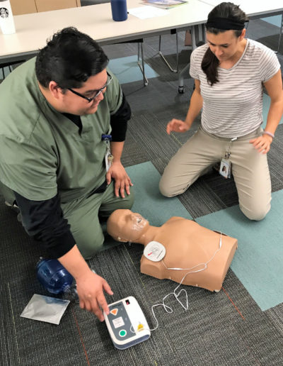 Image of AED rescue class