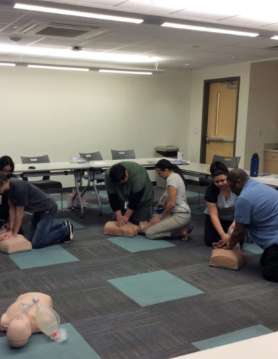 Image of class session - CPR training