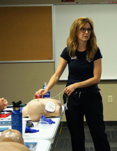 Photo of an AED training class.